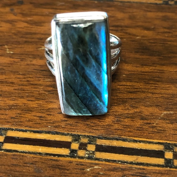 Sterling silver Laborite ring! - Picture 3 of 4